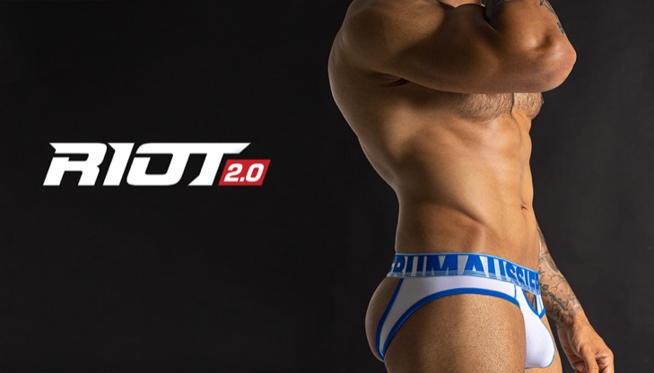 Prodyšné Jocksy AussieBum RIOT 2.0 Jock White2 - kópia_729px